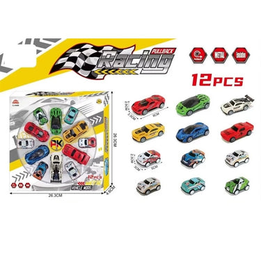 1:64 12Pcs Mini Alloy Cars Set - Assortment